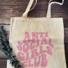Baumwollbeutel, Stoffbeutel Anti Social Girls Club