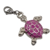 Schildkröte Charm pink Clip Anhänger Bettelarmband Kinder