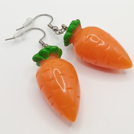 Karotten Ohrhänger Ohrringe Modeschmuck Kinder