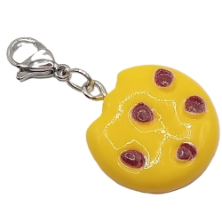 Keks mit Schokostückchen Charm Clip Anhänger Bettelarmband Kinder