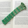Lesezeichen Grün verschiedene Formen handgestrickt