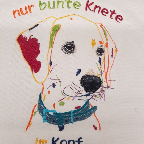 bunte Knete im Kopf - 17.92x23.96 cm