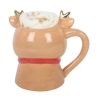 Ruby Rentier Weihnachtsbecher / Tasse mit Sterne Kuschelsocken