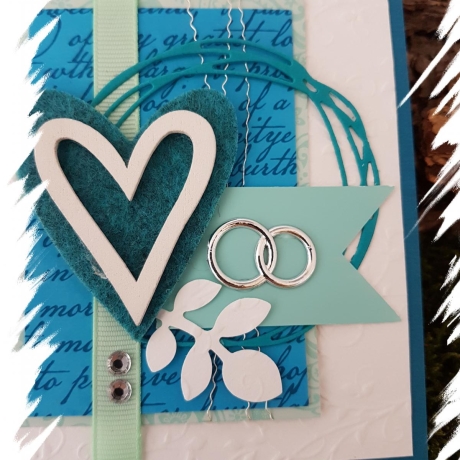 ♥ Glückwunschkarte  Alles Gute zur Hochzeit ♥