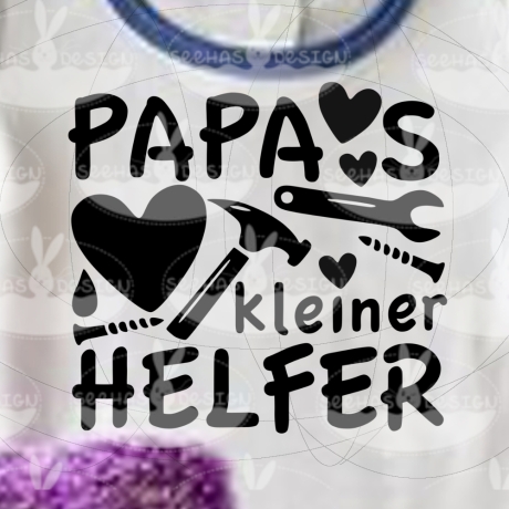 Papas kleiner Helfer Plotterdatei SVG DXF FCM