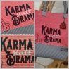 Ferberline Stickdatei Applikation Karma statt Drama ab 10x10