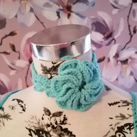 Gehäkelte Blumen Halsband/Damen Accessoires