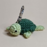 Gehäkelte Schildkröte Schlüsselanhänger, Glücksbringer, Amigurumi