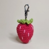 Gehäkelte Erdbeere Schlüsselanhänger, Amigurumi