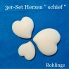 3er-Set Herz-Stein Gipssteine selber verzieren Rohling Deko-Stein