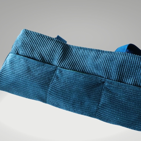 Einkaufstasche/Cordbeutel/Cord Taschen/totebag/Stoffbeutel/petrol