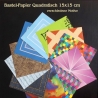Origami-Papier Faltpapier 15x15 33 Blatt Kunterbunt Faltsterne 