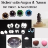 Teddy-Nase Sicherheitsaugen Plüschtier-Nase Hundenase Stubsnase