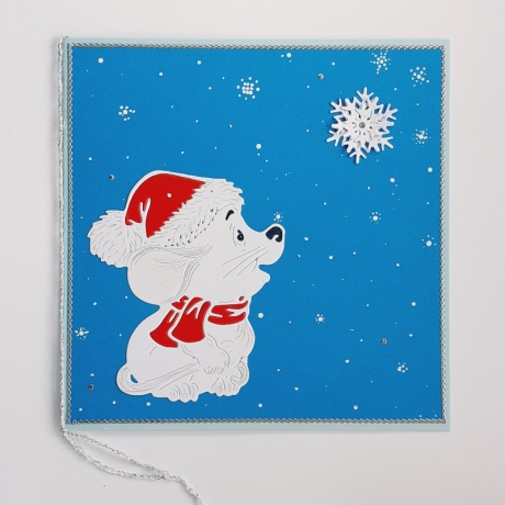 Weihnachtskarte frohe Weihnachten Festtag-Karte für Kinder süß