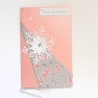 Weihnachtskarte frohe Weihnachten Festtag-Karte Rosa & silbern