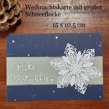 Weihnachtskarte frohe Weihnachten Heilig Abend Grußkarte Christma
