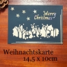 Weihnachtskarte frohe Weihnachten Festtag-Karte Merry Christmas