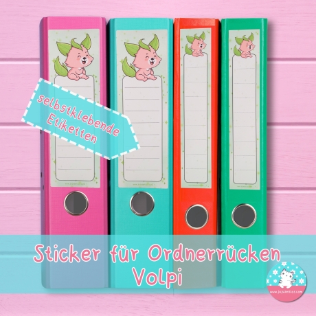 Ordnerrücken Volpi - Etiketten - Ordneretiketten - Ordnersticker