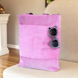 Tragetasche/Cordbeutel/Cordtasche/totebag/rosa Tasche/Beutel