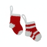 Handgefertigtes Mini Weihnachtssocken|Gehäkelte Christbaumschmuk 