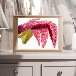 Garten Fuchsschwanz Handgemaltes Aquarell Original