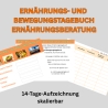 Ernährungs- u. Bewegungstagebuch + Essverhalten-Checkvorlage