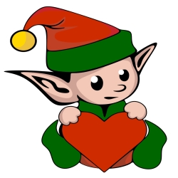 Süßer Elf Stickdatei 10 x 10 cm