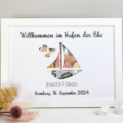 personalisiertes Geldgeschenk - Ehehafen - zur Hochzeit