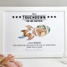 personalisiertes Geldgeschenk zum Geburtstag - Motiv Touchdown