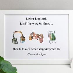 personalisiertes Geldgeschenk zum Geburtstag - Motiv Cool Stuff