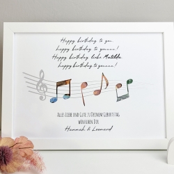 Personalisiertes Geldgeschenk zum Geburtstag - Geburtstagslied