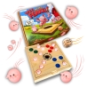 Weg mit dem Ferkel! – Lustiges Holz Würfelspiel 60 Schweinchen 