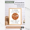 Geburtstagskarte Pizza – Geschenk zum Ausdrucken 3 Größen 