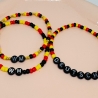 Deutschland Fan-Armband personalisiert  WM EM Armband Wunschtext