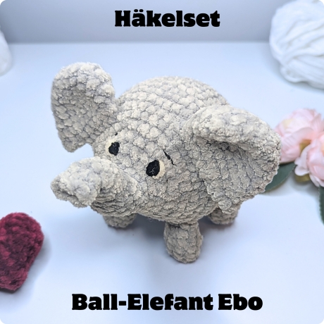 Häkelset Ball-Elefant Ebo - Komplettpaket zum Selberhäkeln