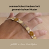 Armband mit geometrischem Muster Wunschfarben | modernes Armband