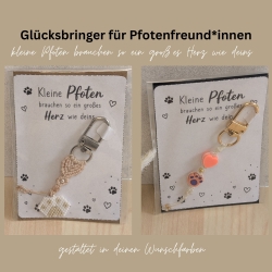 Glücksbringer Pfotenfreund*innen | Kleine Pfoten + großes Herz