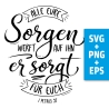 Druckdatei, SVG EPS PNG, all eure Sorgen, 1 Petrus 5 7