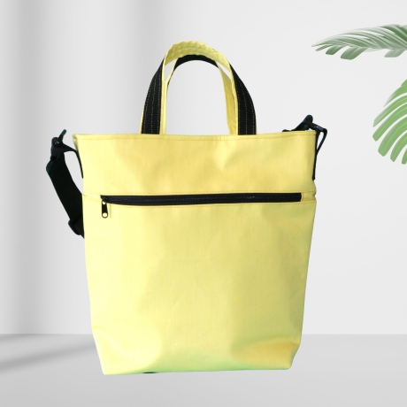 Umhängetasche Damen/Tragetasche/Henkeltasche/Punkte/gelbe Tasche