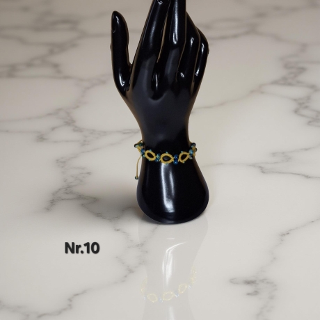 Tatting Armband mit Perlen