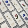 Zeit für Stille • Lesezeichen mit gepresster Blume 