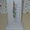 Handgefertigte Wellen-Ohrringe in Apatit-Optik – Polymer Clay