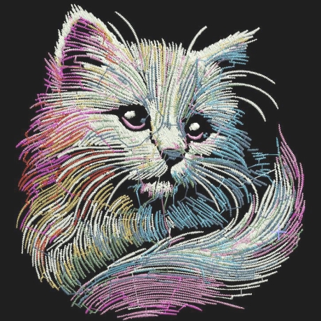 NEU Stickdatei Katze Kätzchen Kitten Lilo 