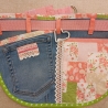 Schürze Wiesn Hüfttasche Bauchtasche Gartenschürze Upcycling