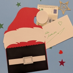 DIY Gutschein Verpackung Weihnachtsmann