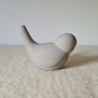 Vogel Figur / Vögelchen Beton bemalter Schnabel mint Deko-Objekt