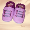 Babyschuhe personalisierbar mit Namen - Sneakers rosa