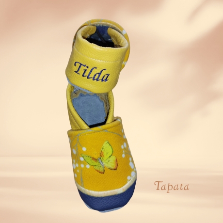 Babyschuhe personalisierbar mit Namen - Sneakers rosa