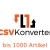 bis 1000 Artikel im CSV-Konverter