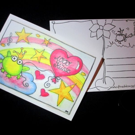 Postkarte *1000 Küsse*